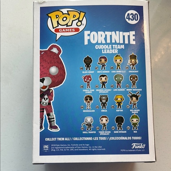 Funko Pop Fortnite Cuddle Team Leader - Pink and White - Picture 2 of 5
